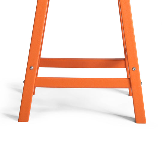 Malibu 24" HDPE Outdoor Patio Counter Height Bar Stools (Set of 2)