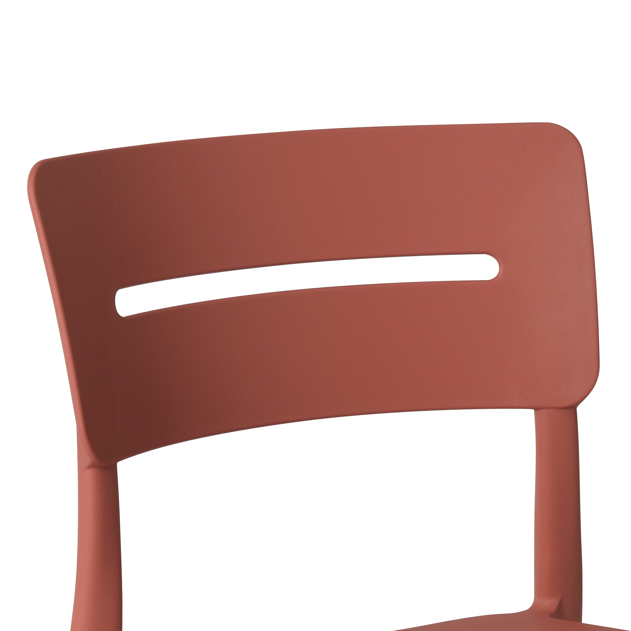 Playa Outdoor Modern Stackable Plastic Patio Dining Chairs (Set of 4)