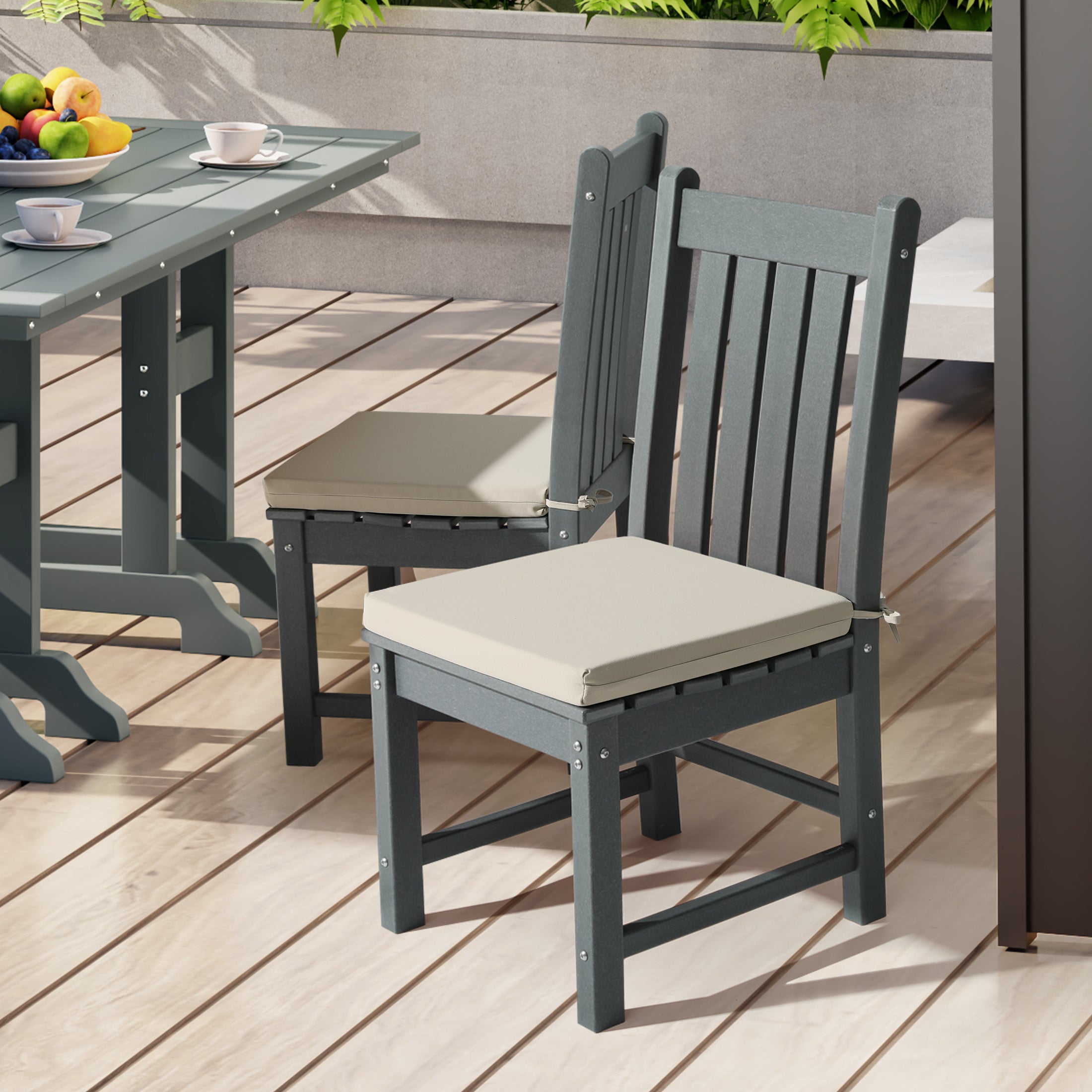 Solace Outdoor Patio Kitchen Dining Chair Seat Cushions Set of 4