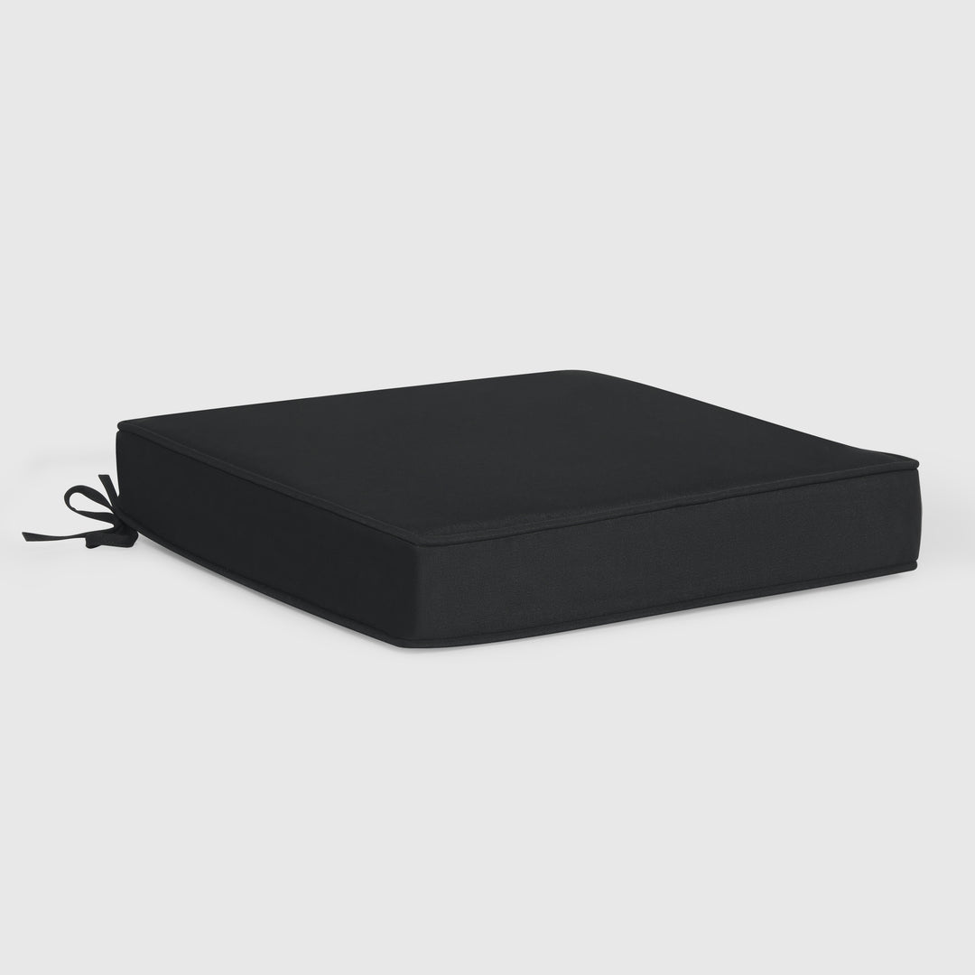 Solace Outdoor Patio Furniture Seat Chair Square Cushions with Piping. Set of 2, 20" x 19"