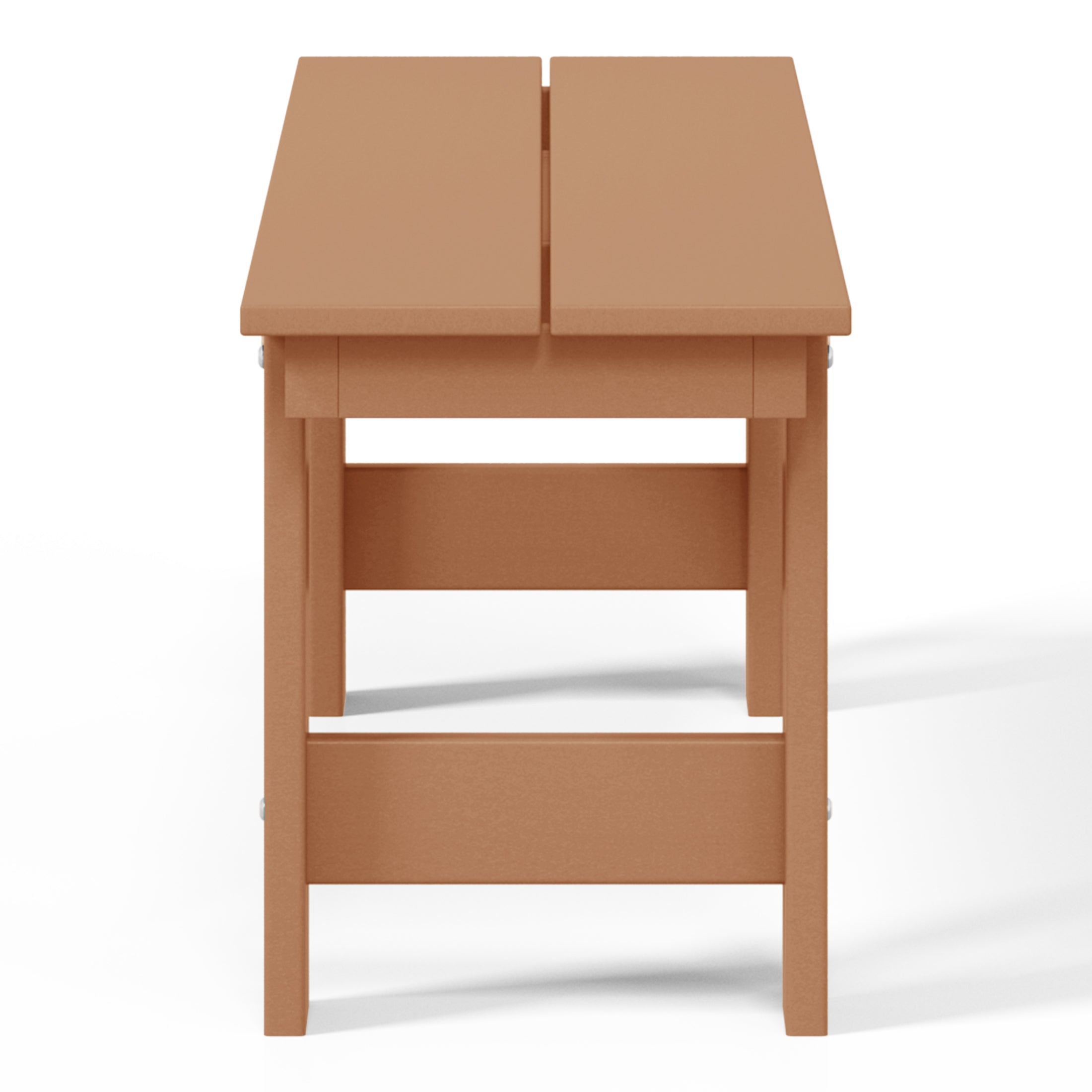 Ashore Outdoor HDPE 48" Modern Backless Patio Bench