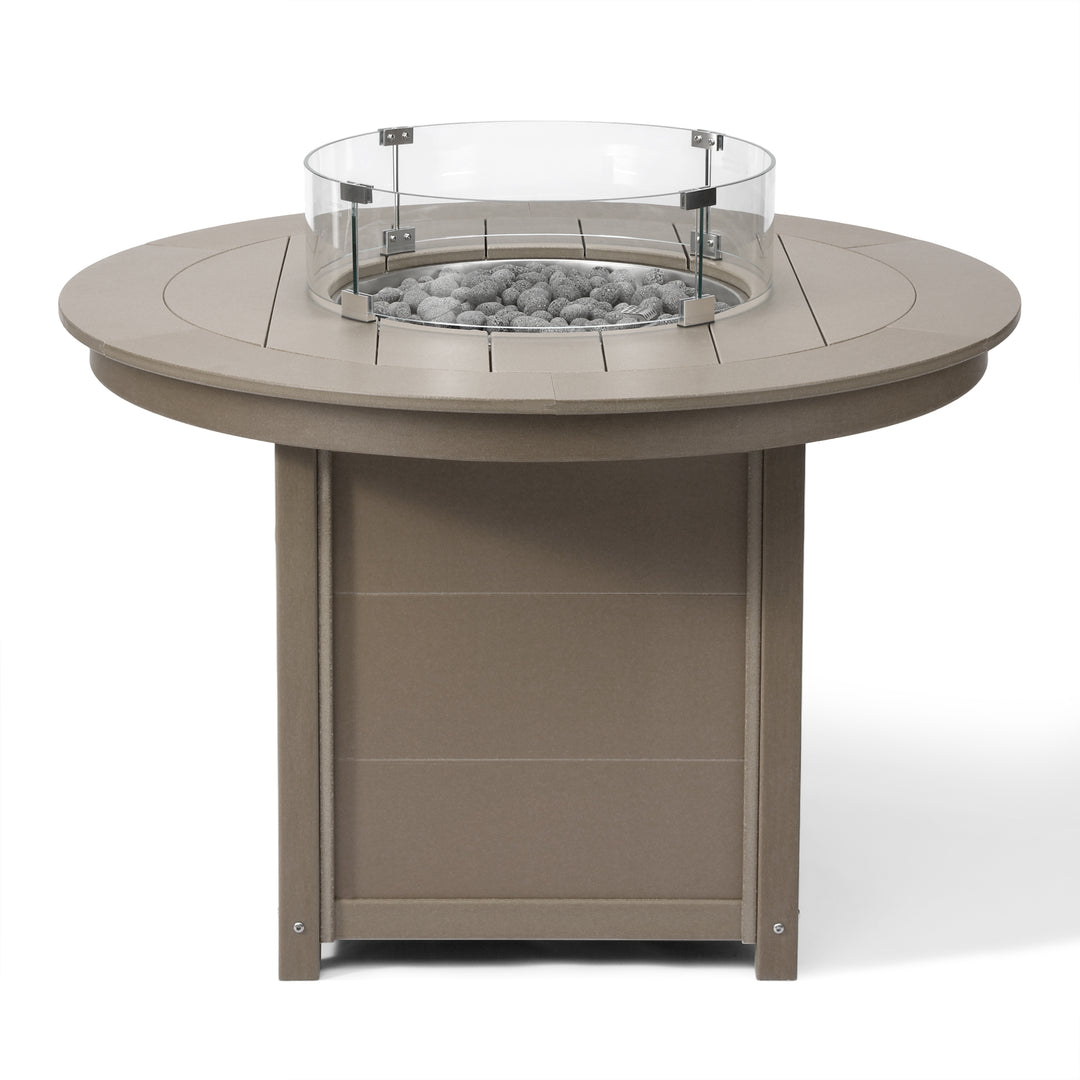 Helios 47" Modern Outdoor Patio Propane Gas Round Fire Pit Table