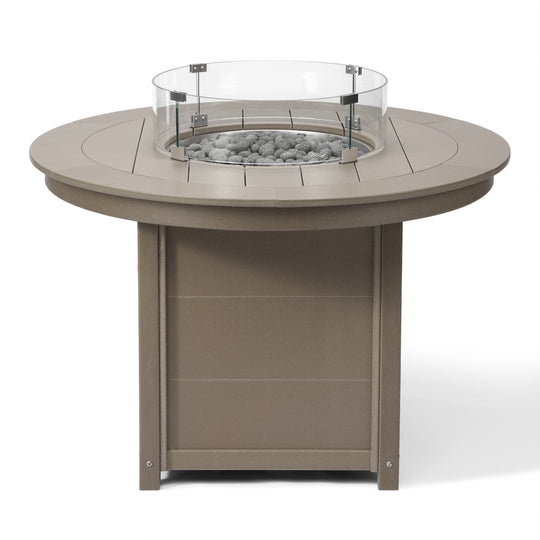 Helios 47" Modern Outdoor Patio Propane Gas Round Fire Pit Table