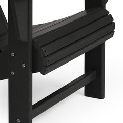 Highland Adirondack chair and table set in Black, view 7