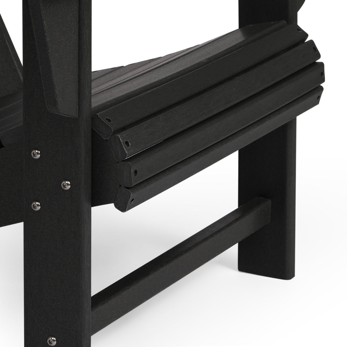Highland Adirondack chair and table set in Black, view 7
