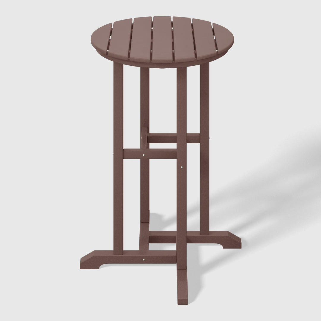 Malibu 37" Counter Height Round Outdoor Patio Bistro Bar Table