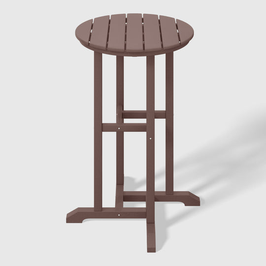 Malibu 37" Counter Height Round Outdoor Patio Bistro Bar Table