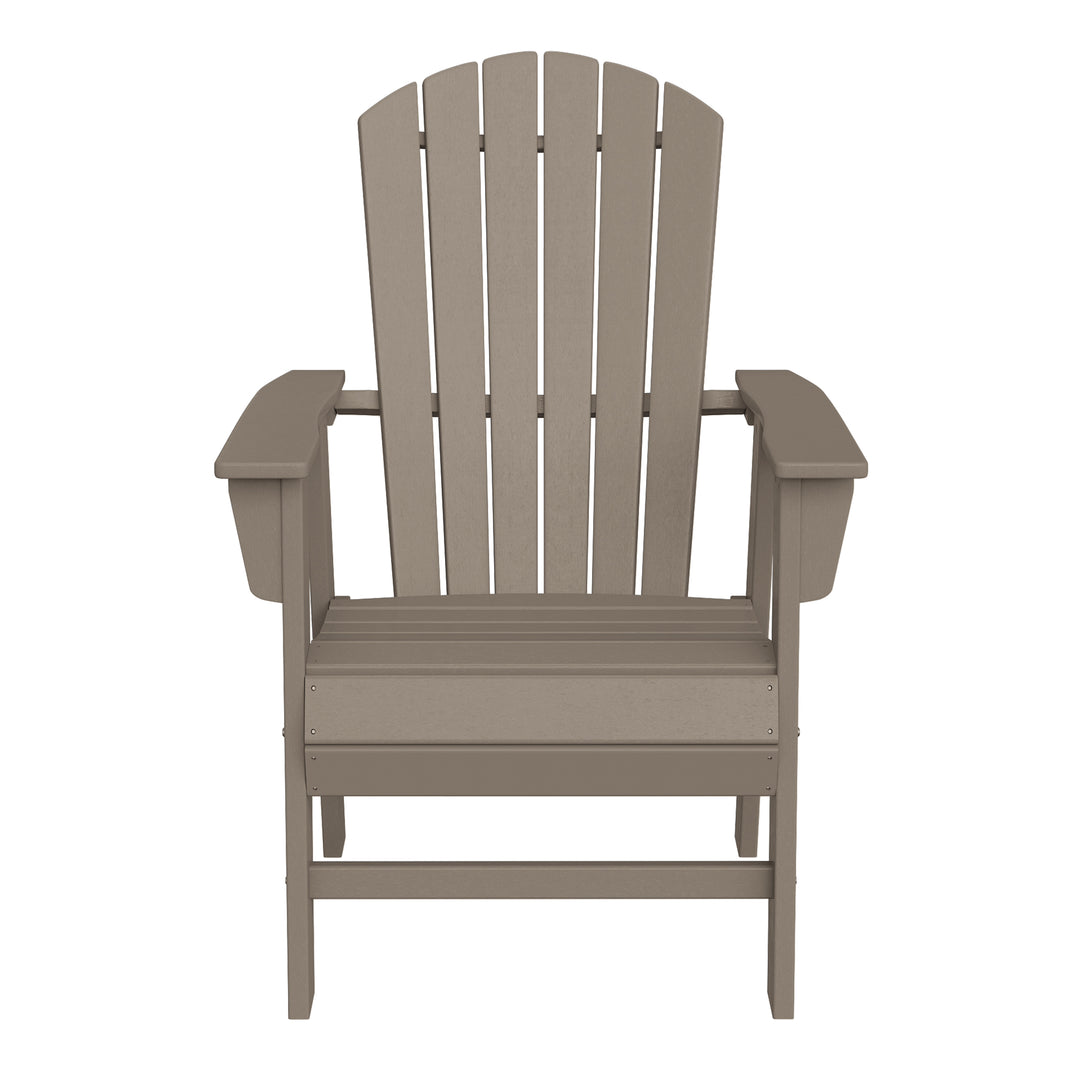 Dylan Outdoor Modern HDPE Adirondack Patio Dining Chairs (Set of 2)