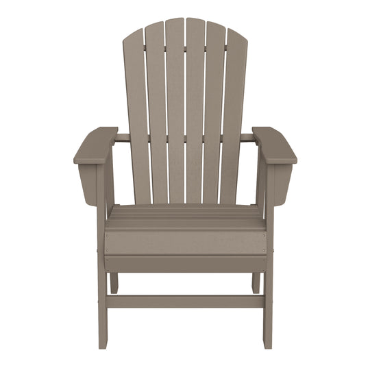 Dylan Outdoor Modern HDPE Adirondack Patio Dining Chairs (Set of 2)