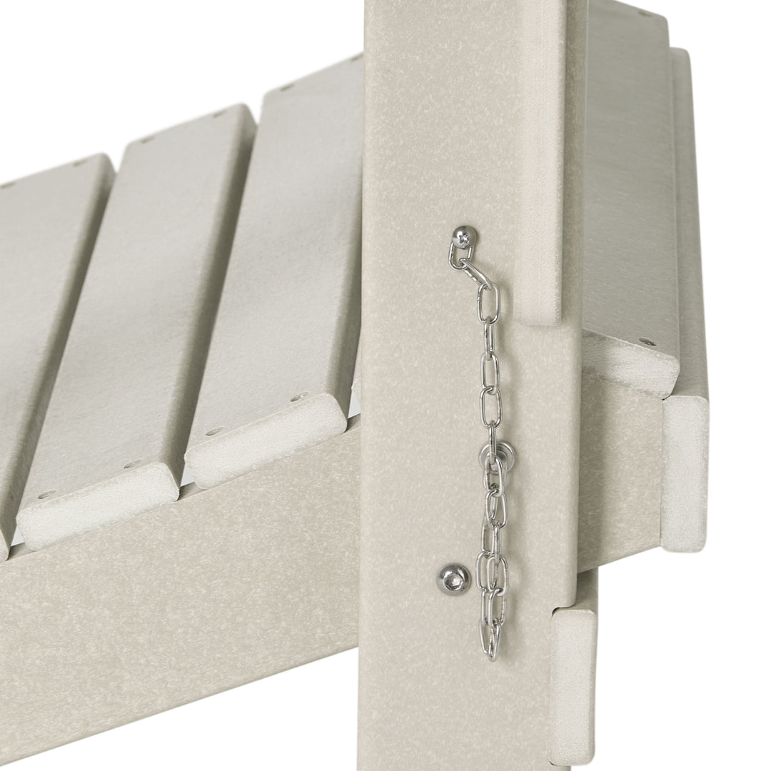 Malibu HDPE Outdoor Patio Folding Poly Adirondack Chair