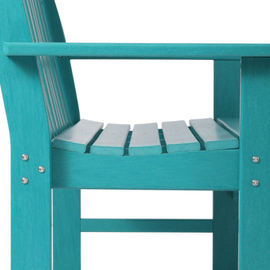 Malibu 3-Piece HDPE Outdoor Patio Furniture Couch and Coffee Table Set