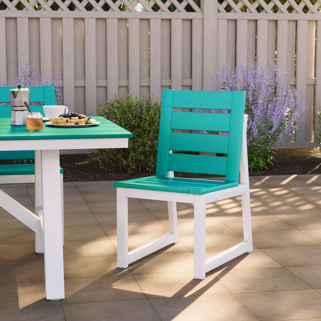 Cape May HDPE Outdoor Patio Dining Side Chair