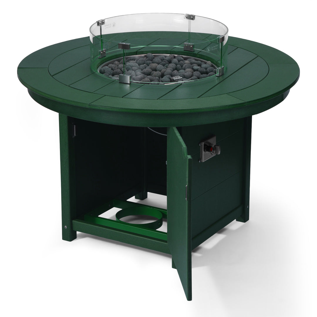Helios 47" Modern Outdoor Patio Propane Gas Round Fire Pit Table
