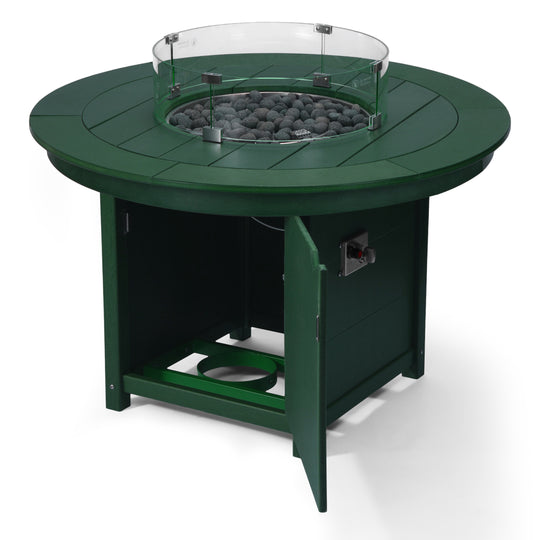Helios 47" Modern Outdoor Patio Propane Gas Round Fire Pit Table