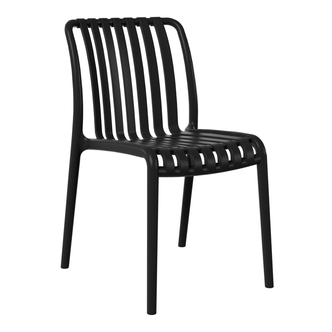 Playa 3-Piece Outdoor Patio Bistro Balcony Furniture Set With Stackable Chairs