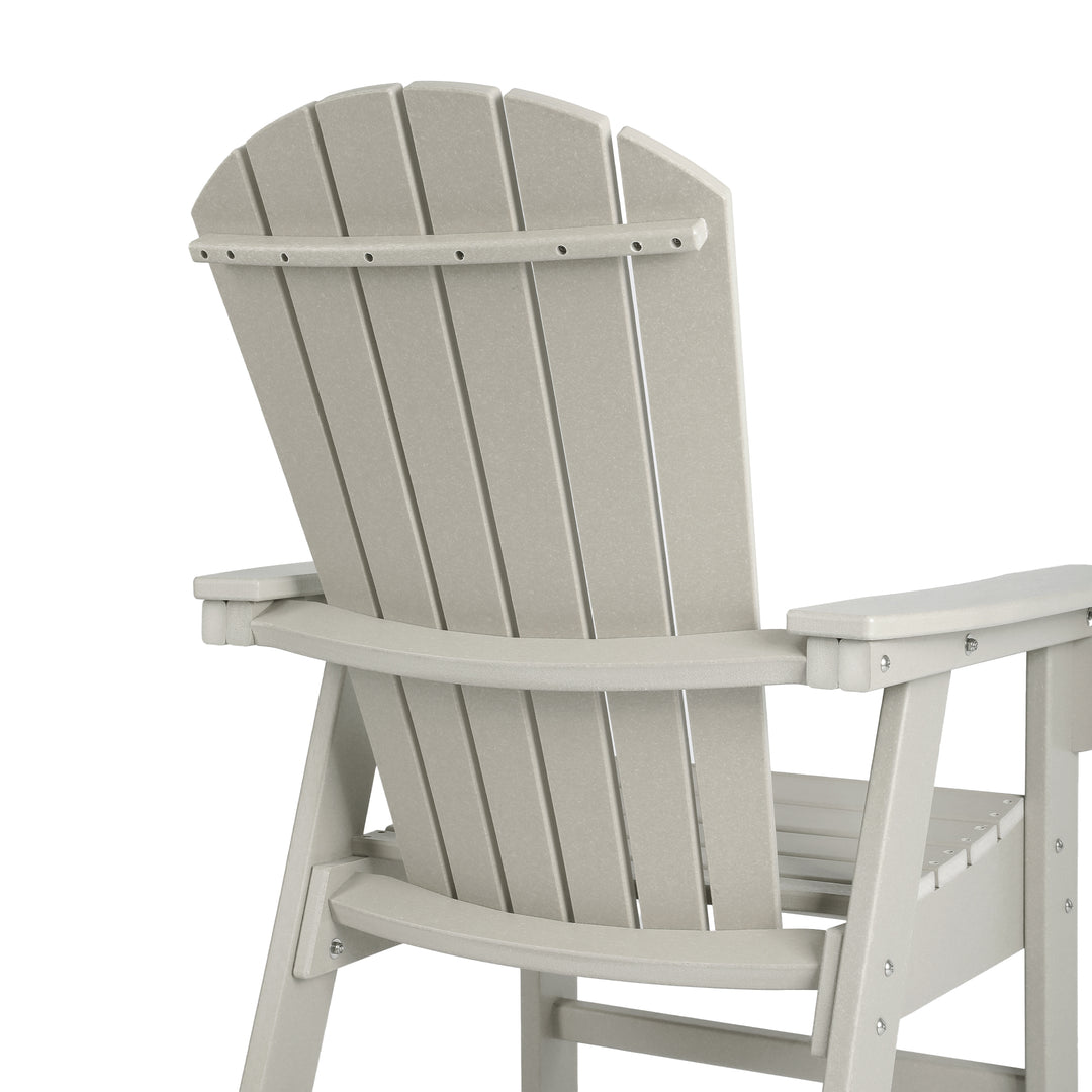 Dylan Outdoor Modern HDPE Adirondack Patio Dining Chairs (Set of 2)