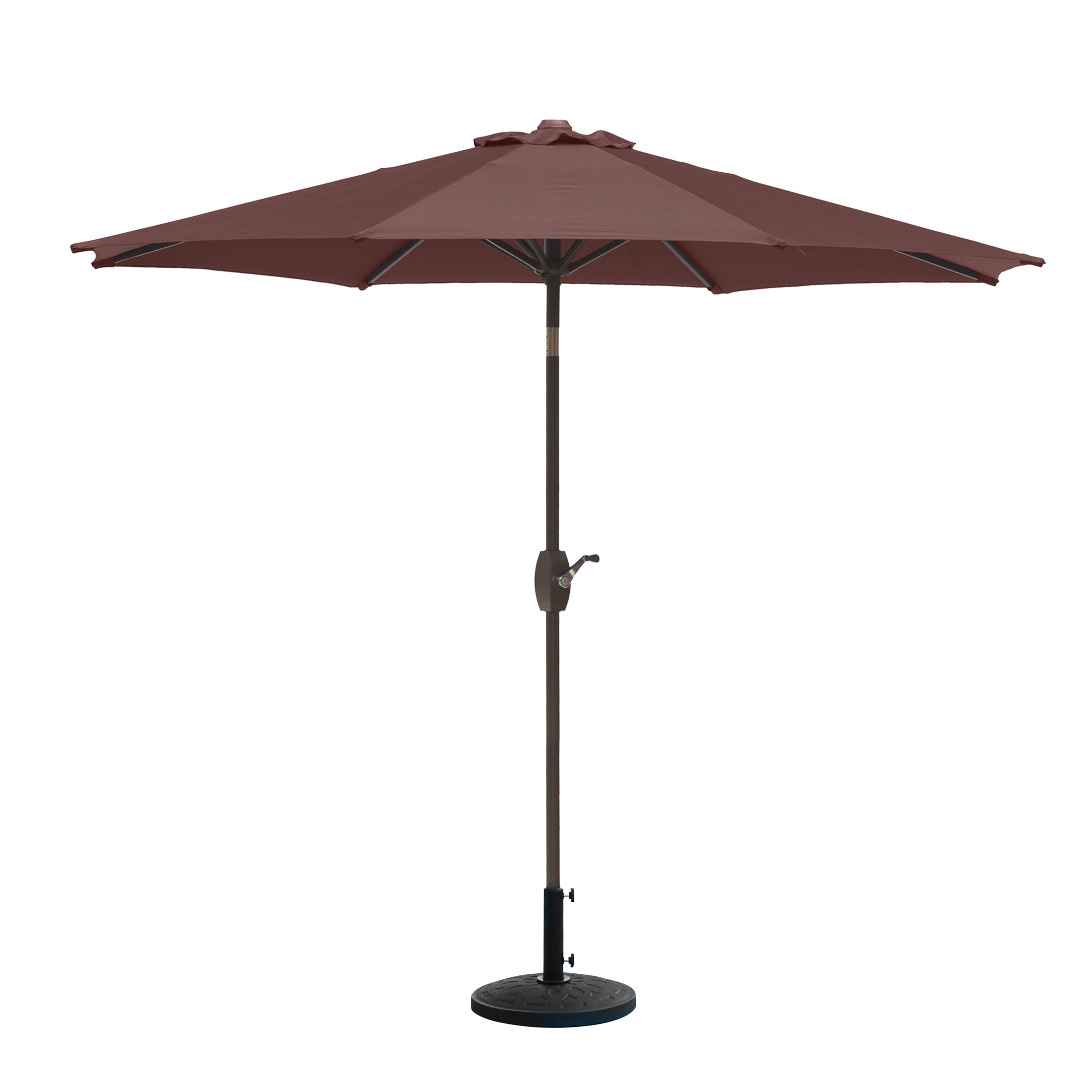 Paolo 9 ft. Patio Table Umbrella with tilt, crank features and free standing weight base kit