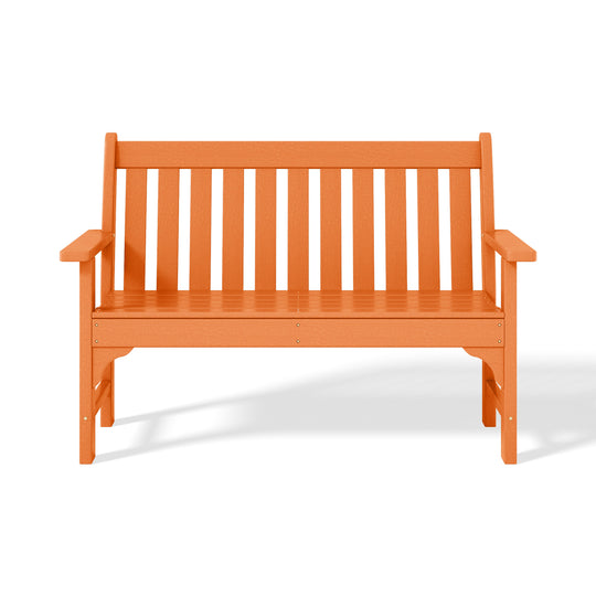 Malibu Outdoor 2-Person All-Weather HDPE Front Porch Garden Bench