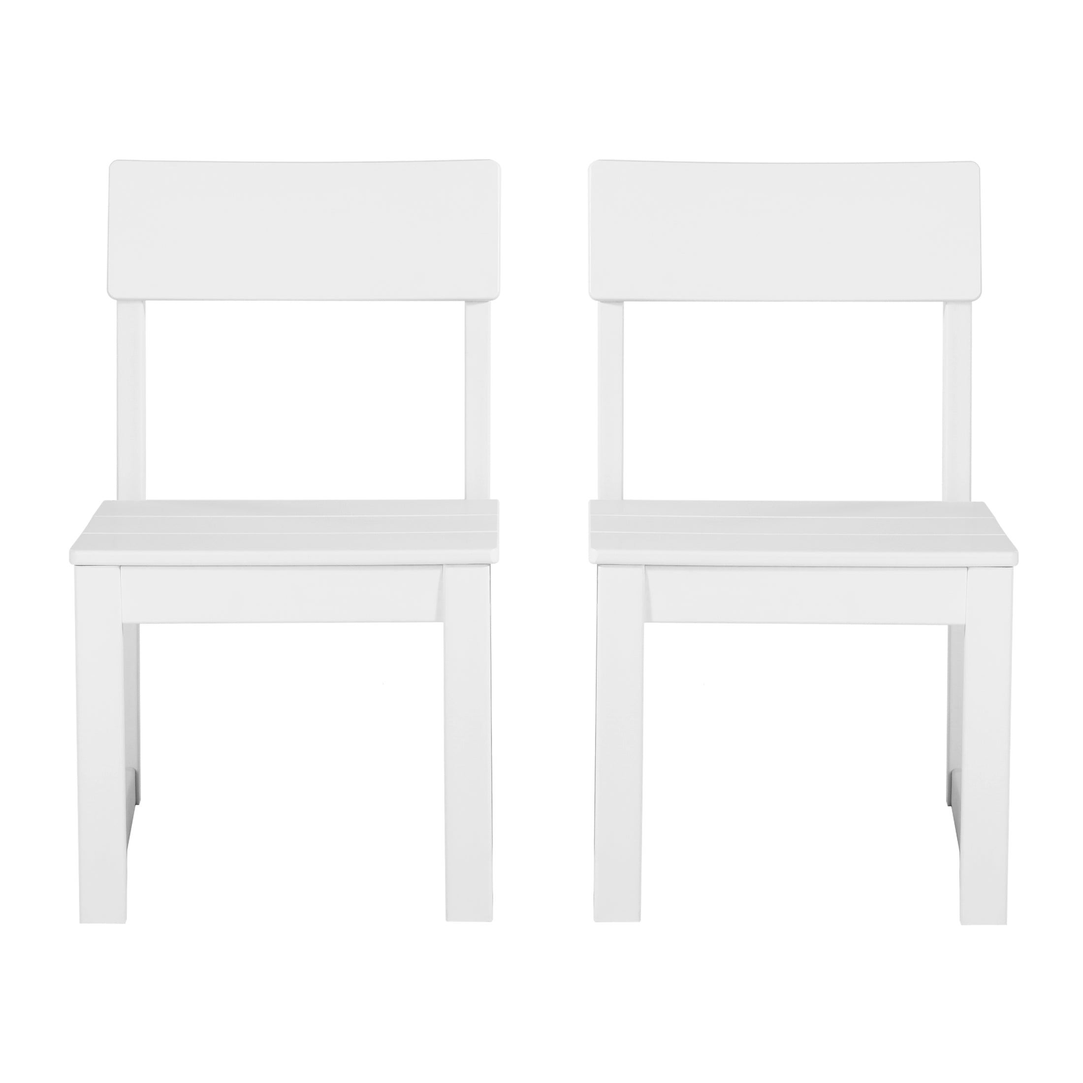 Paloma Modern HDPE Outdoor Armless Patio Dining Chairs (Set of 2)