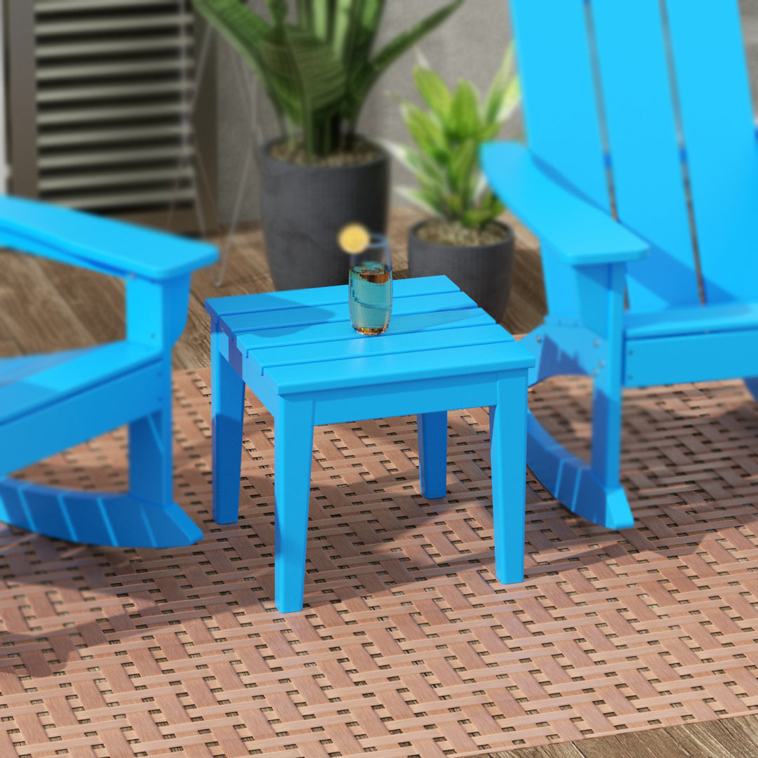 Ashore Outdoor Patio Modern Adirondack Side Table