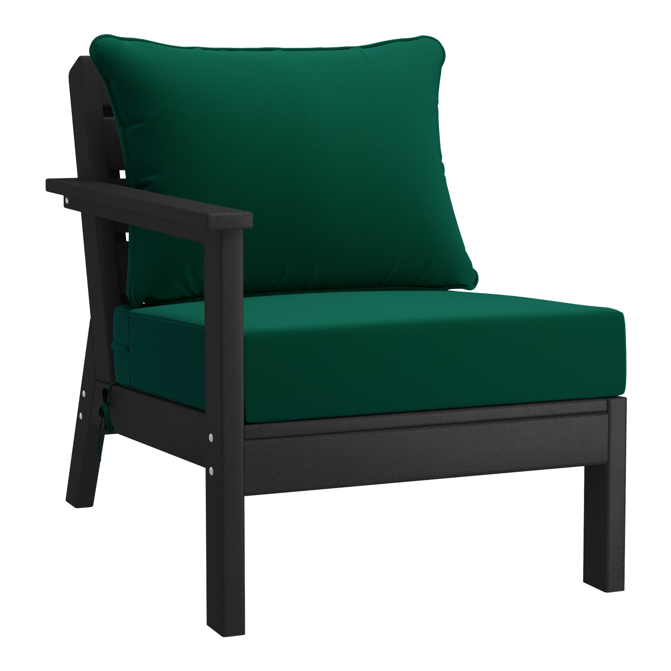 Avalon Outdoor Patio HDPE Sectional Sofa with Patio Cushions