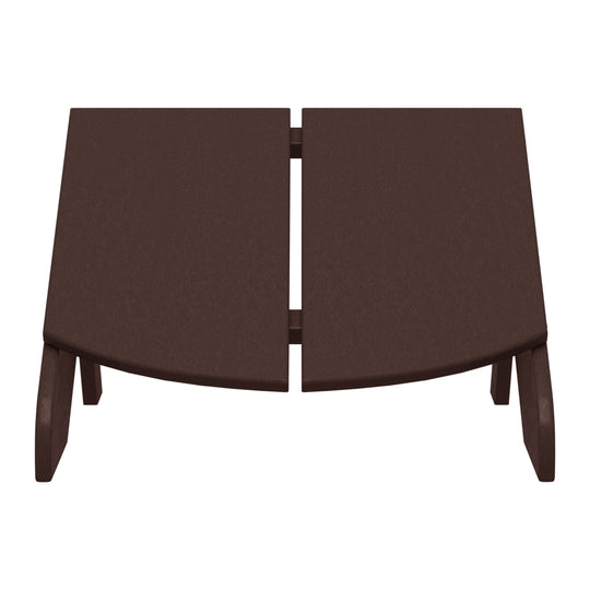 Riviera Modern HDPE Plastic Folding Patio Adirondack Ottoman