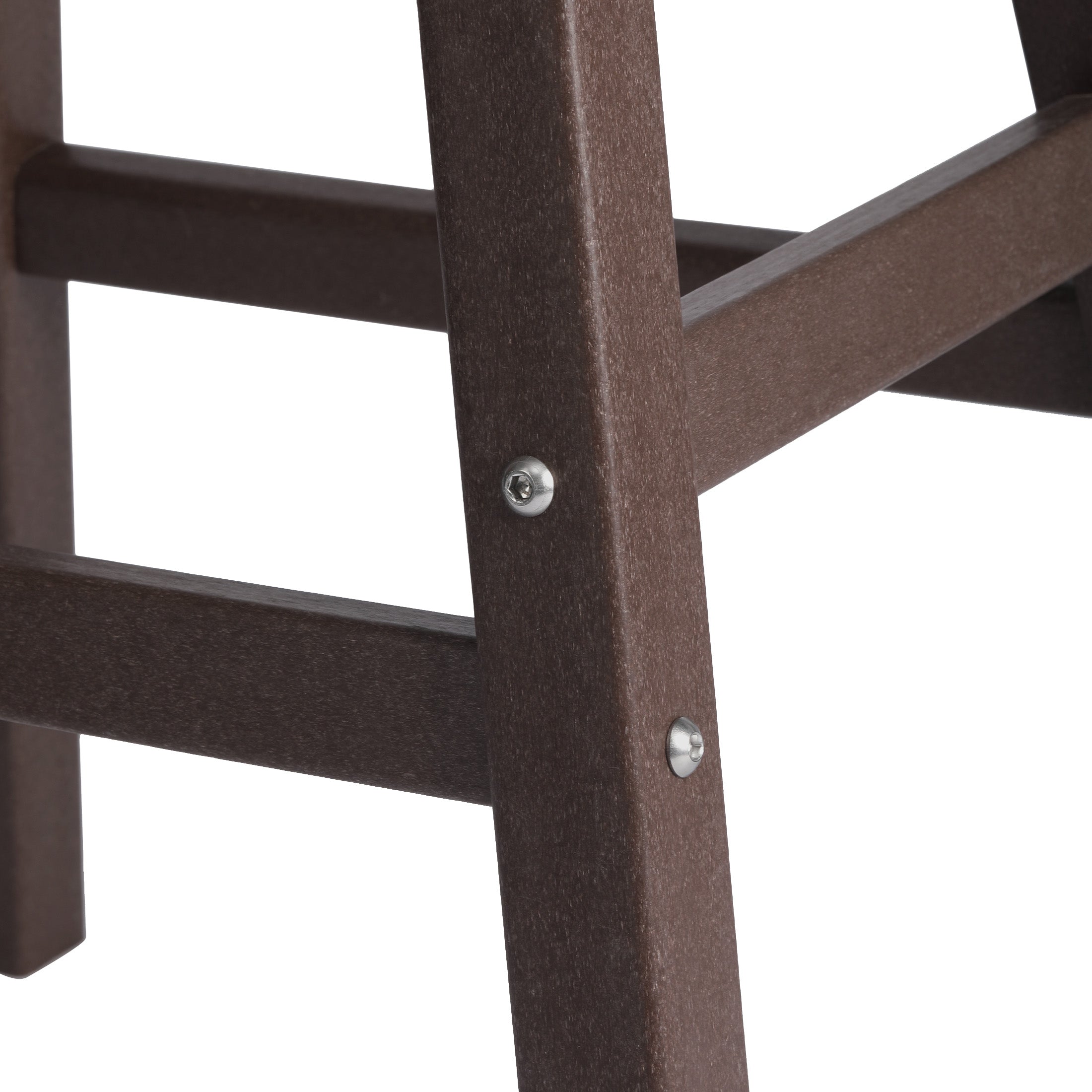 Malibu 24" HDPE Outdoor Patio Counter Height Bar Stools (Set of 2)