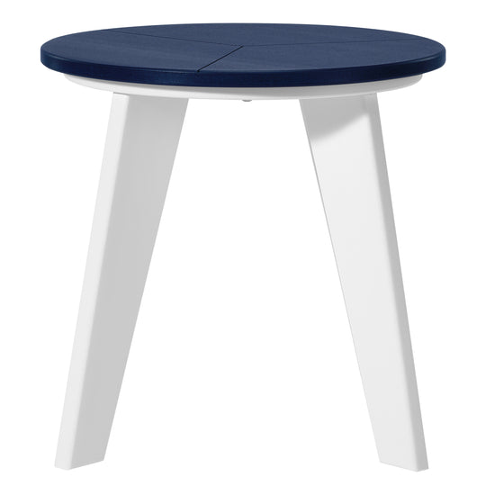 Pacifica HDPE Plastic Outdoor Round Adirondack Patio Side Table
