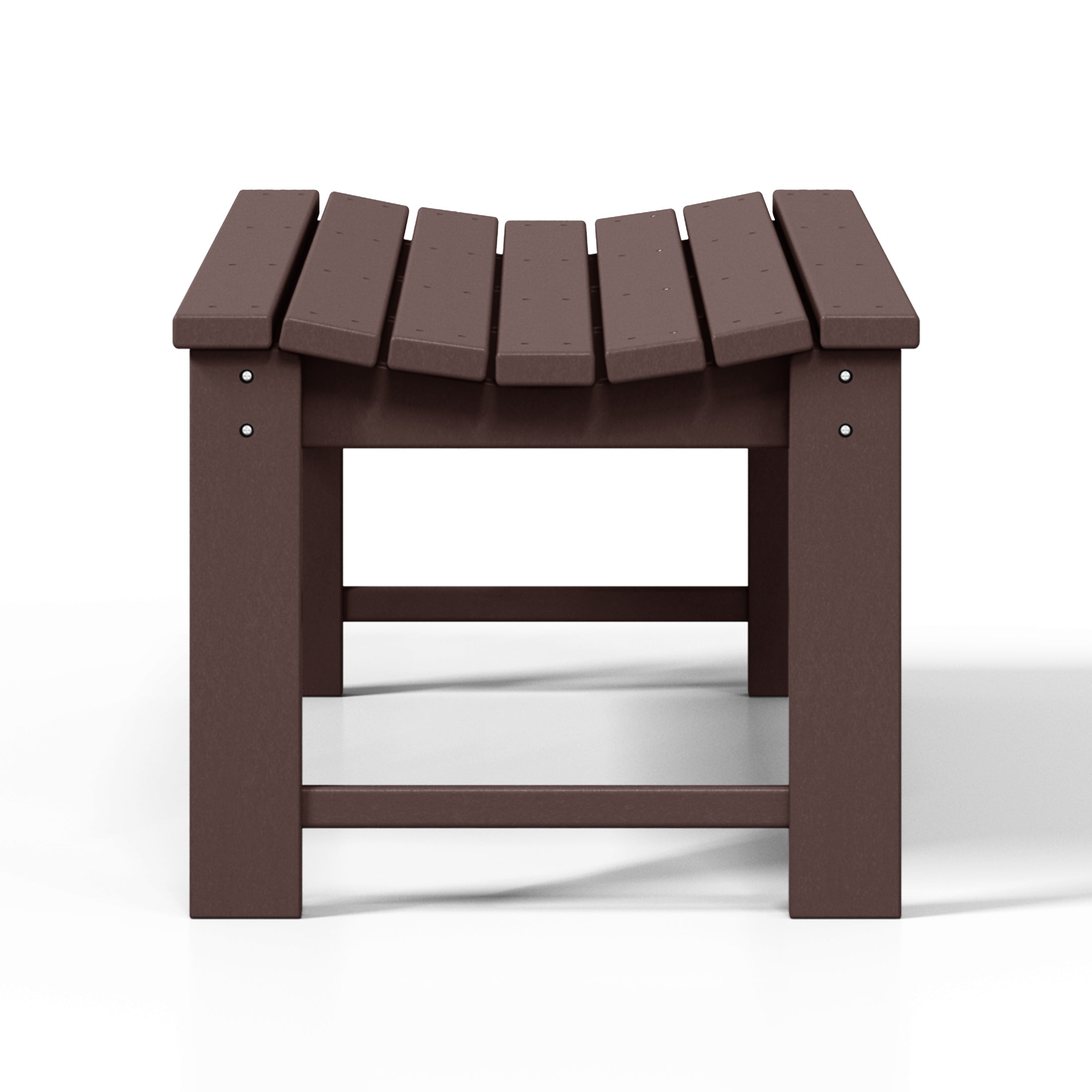 Malibu 48" length backless Poly Wood Outdoor / Garden bench