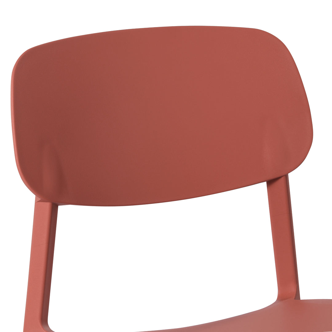 Playa Modern Stackable Polypropylene Plastic Patio Dining Chair (Set of 2)
