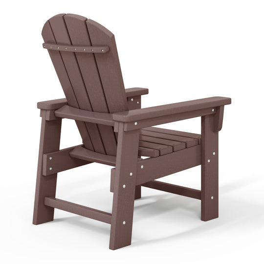Malibu Kids Outdoor HDPE Adirondack Plastic Patio Chair