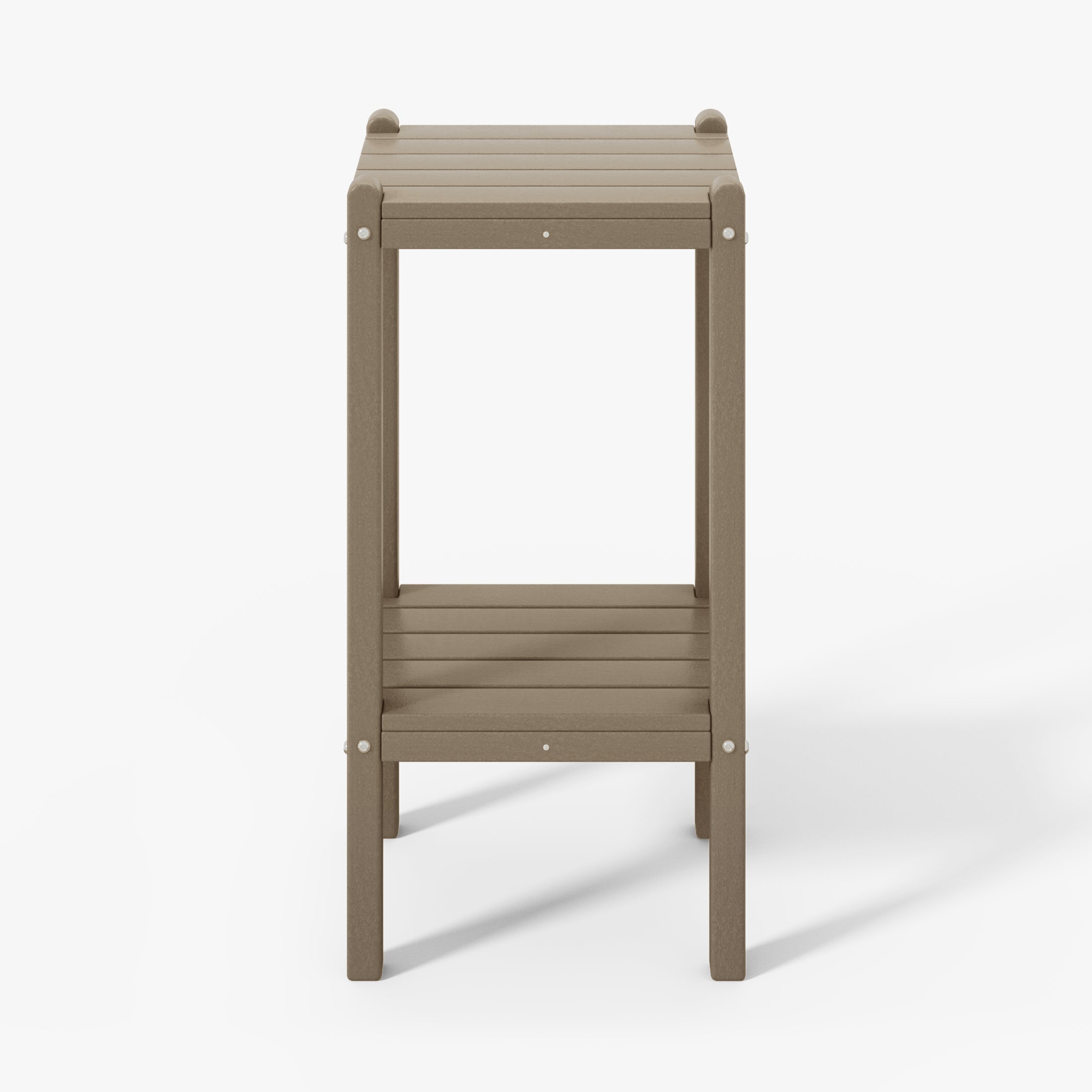 Malibu 36" Outdoor Adirondack HDPE 2-Tier Patio Side Table