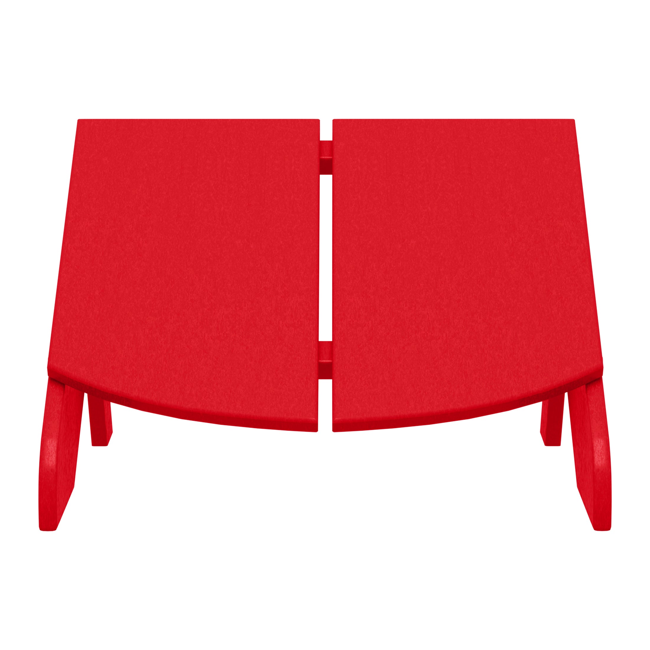 Riviera Modern HDPE Plastic Folding Patio Adirondack Ottoman