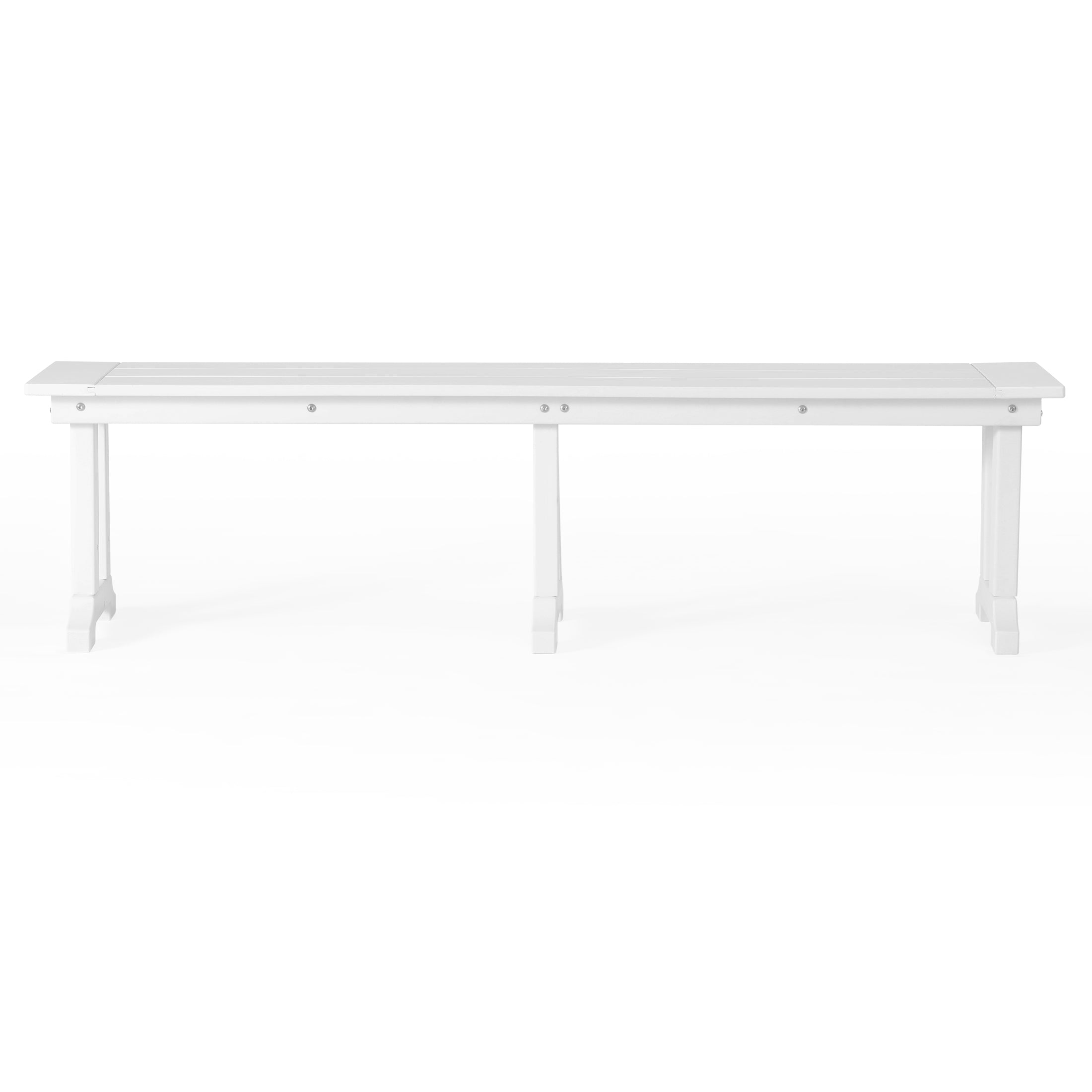 Malibu 65" Outdoor Patio Trestle Dining Bench