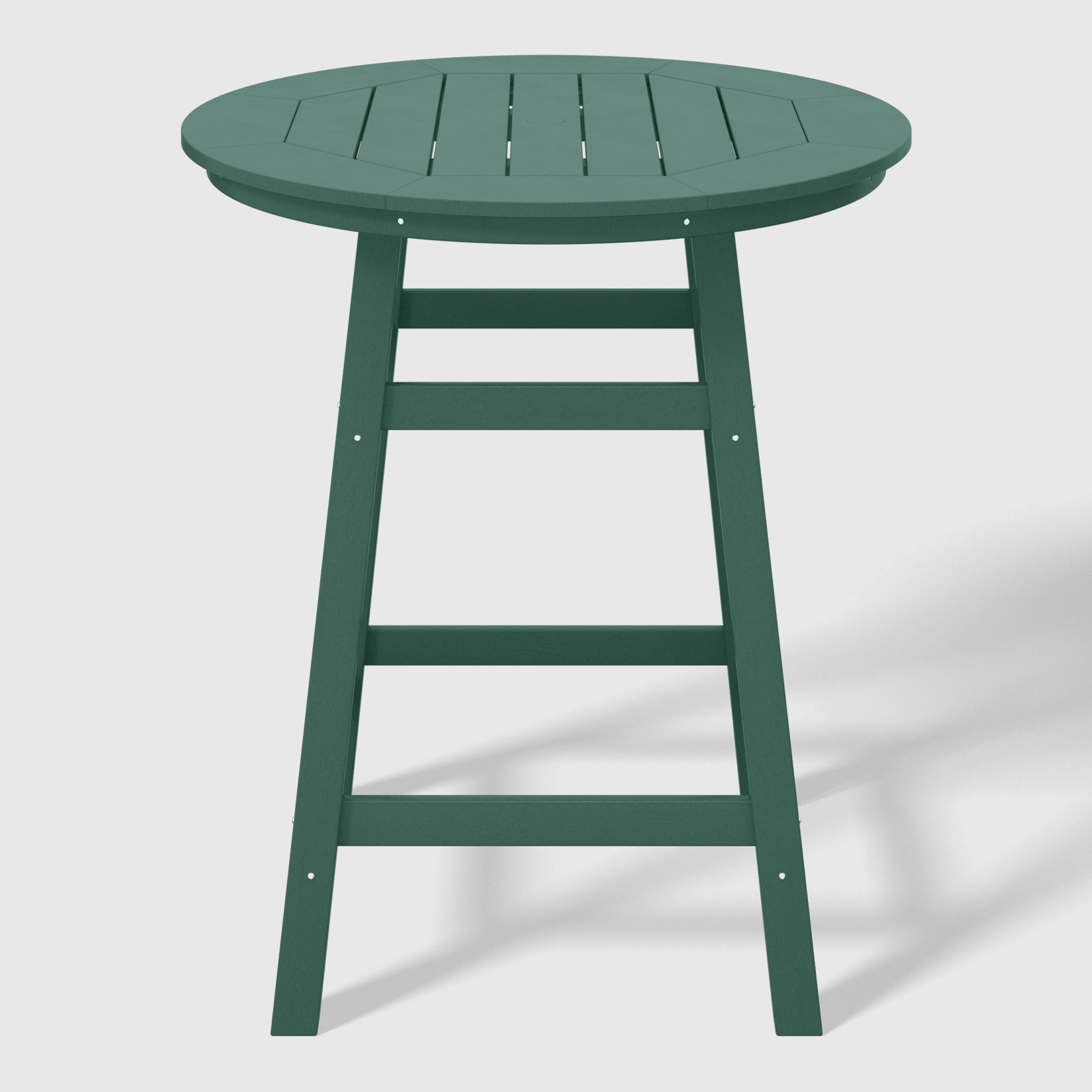 Malibu Outdoor 35" HDPE Round Patio Counter Height Bar Table