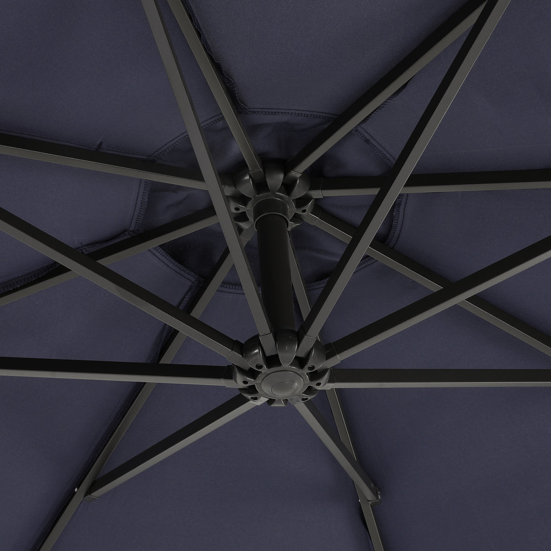 Julia 10 ft. Outdoor / Patio Cantilever Hanging Umbrella