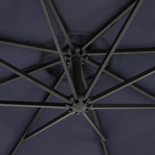 Julia 10 ft. Outdoor / Patio Cantilever Hanging Umbrella