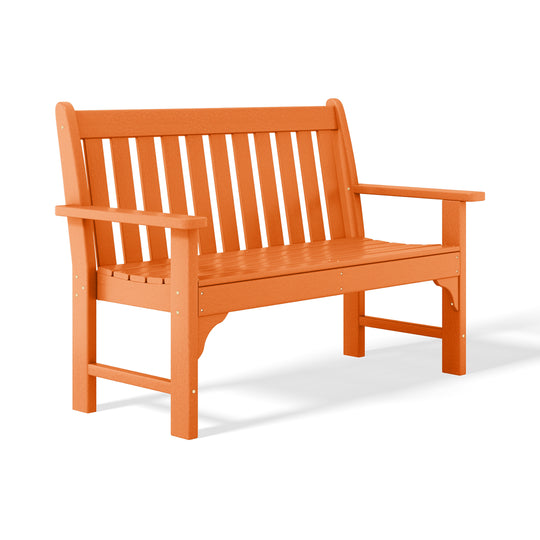 Malibu Outdoor 2-Person All-Weather HDPE Front Porch Garden Bench