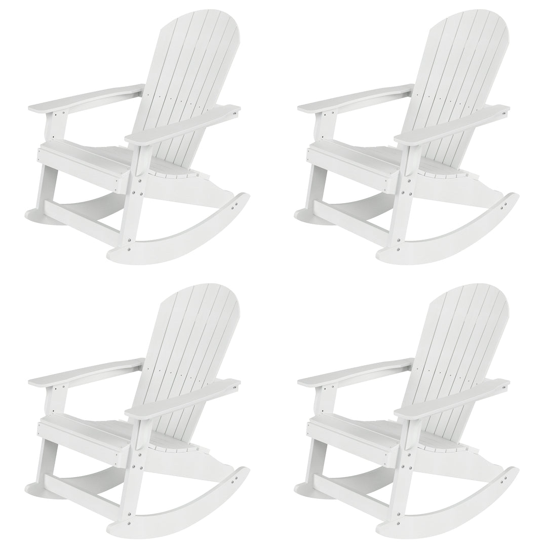 Tuscany HIPS Outdoor Adirondack Rocking Chair (Set of 4)