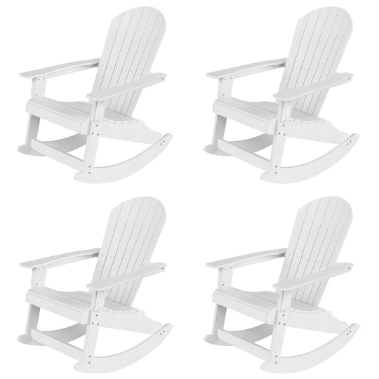 Tuscany HIPS Outdoor Adirondack Rocking Chair (Set of 4)