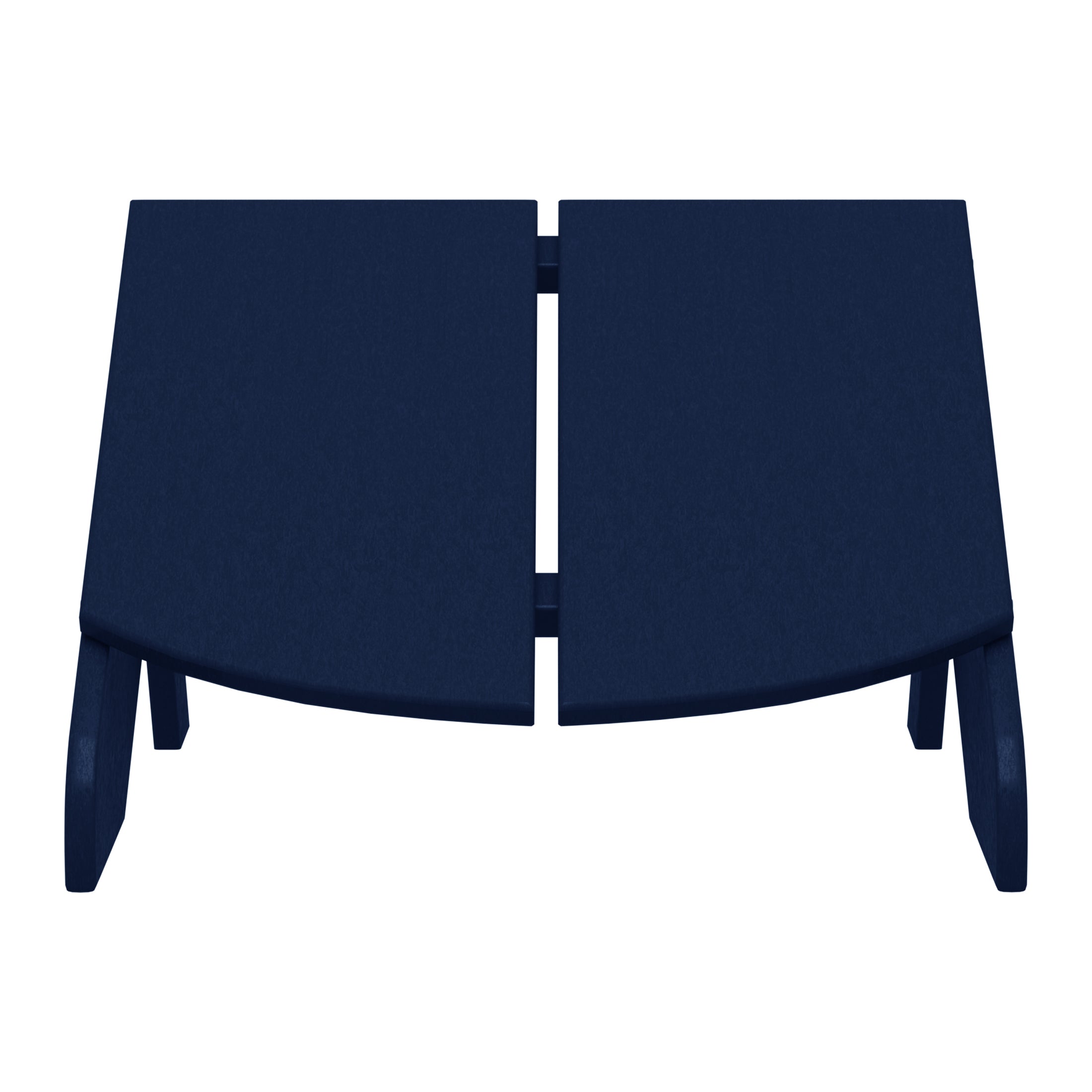 Riviera Modern HDPE Plastic Folding Patio Adirondack Ottoman