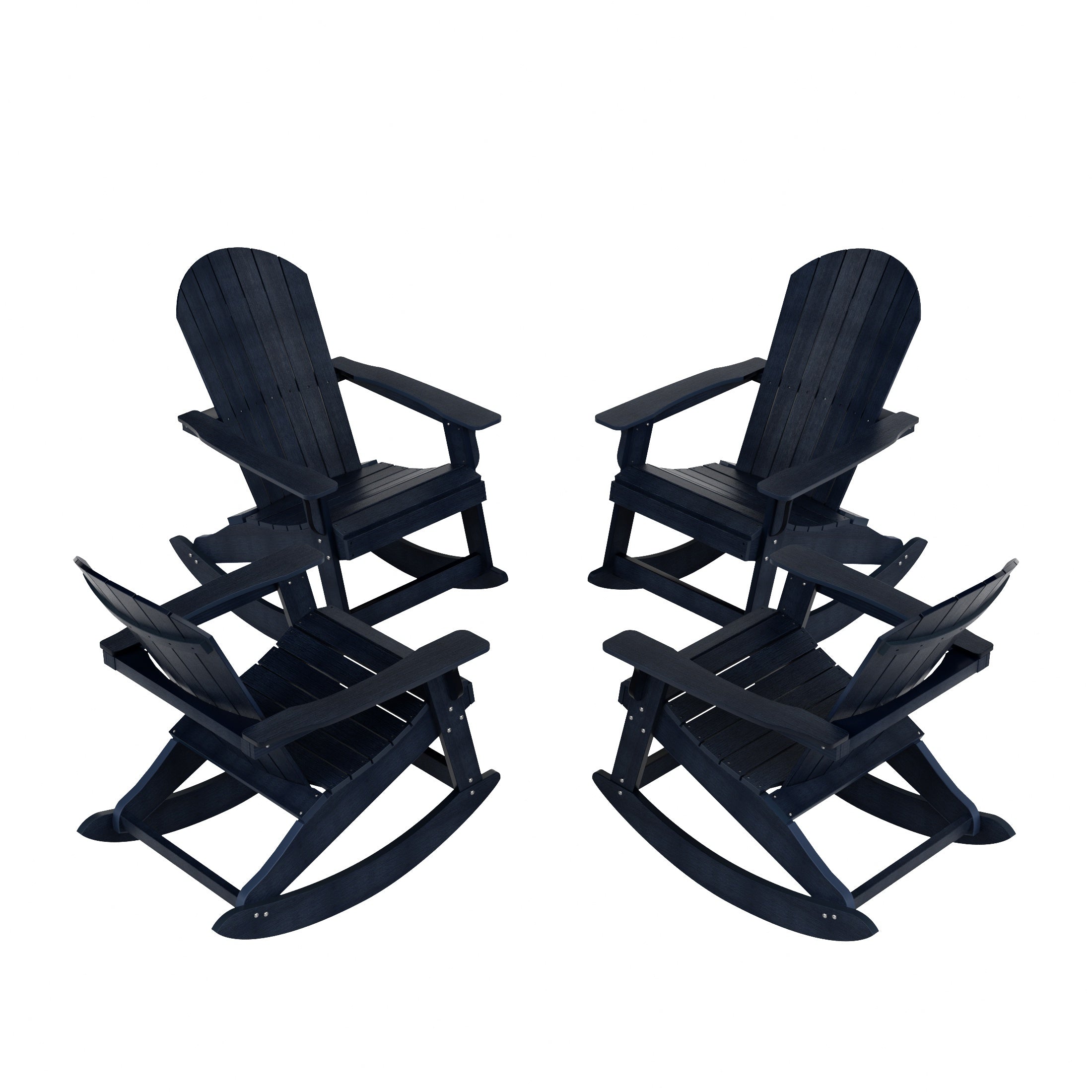 Tuscany Outdoor Rocking Adirondack Chair (Set of 4)