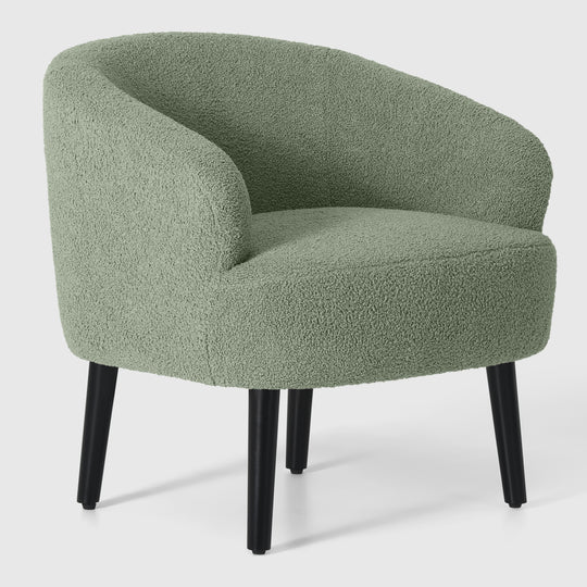 Alexandria 29" Wide Mid Century Modern Club Barrel Accent Armchair