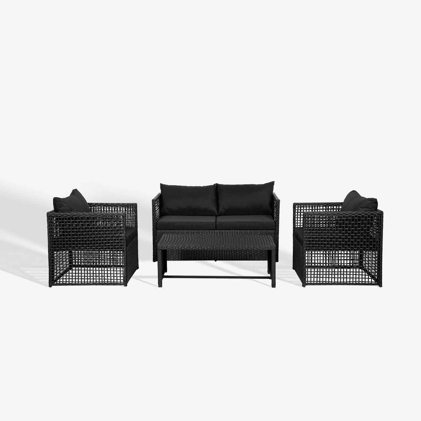 Melvi 4-Piece Outdoor Patio Sofa Conversation Set