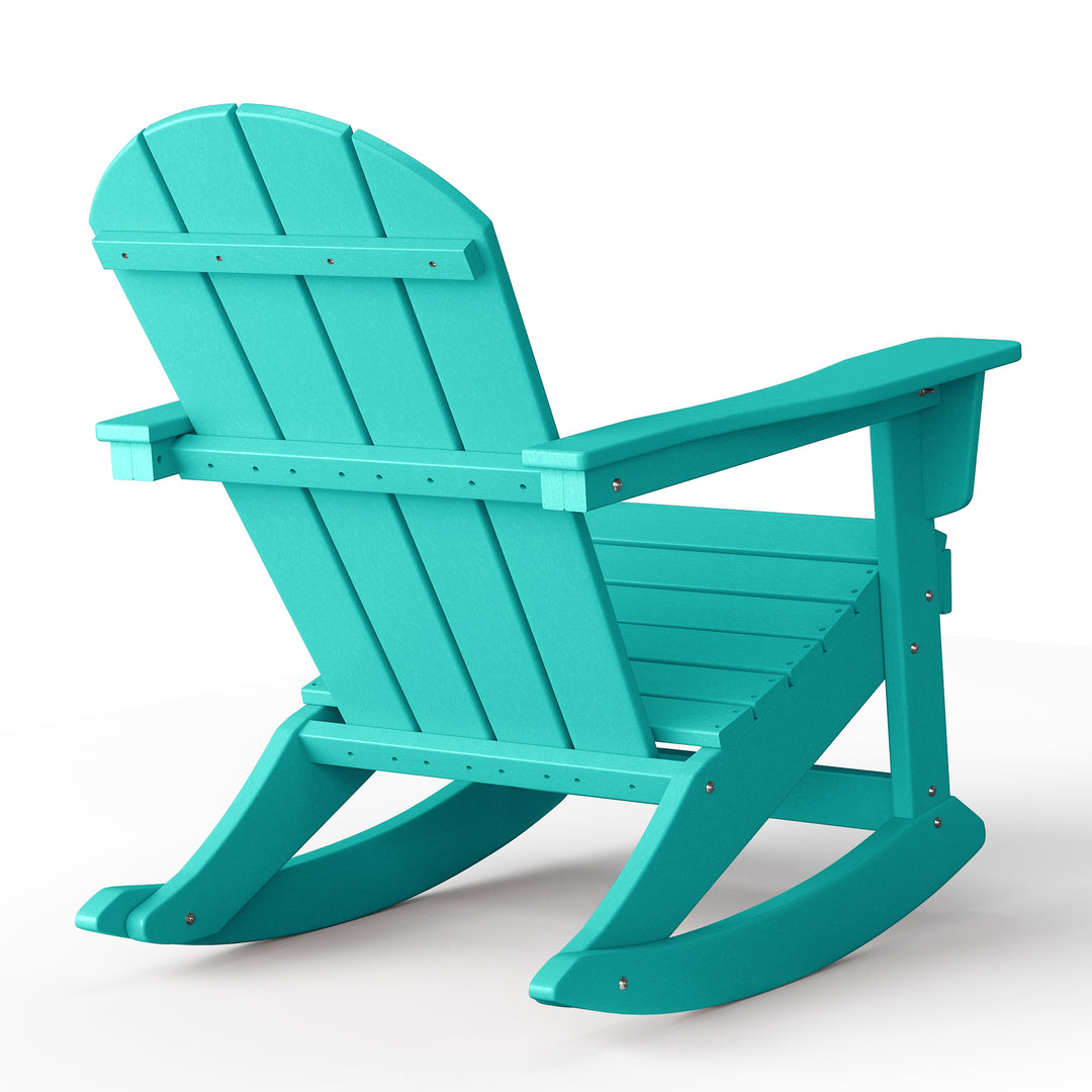 Malibu 2 piece set Outdoor / Patio Poly Adirondack rocking chairs ( 2 seater )