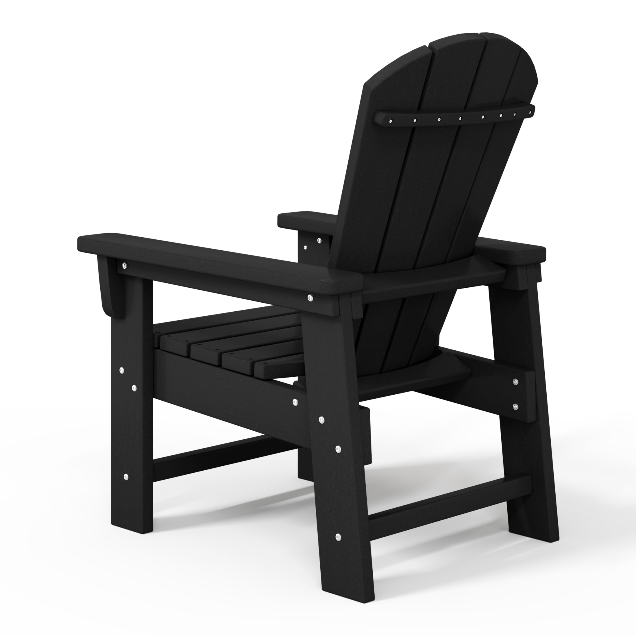 Malibu Kids Outdoor HDPE Adirondack Plastic Patio Chair