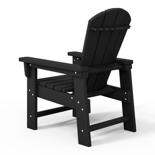 Malibu Kids Outdoor HDPE Adirondack Plastic Patio Chair