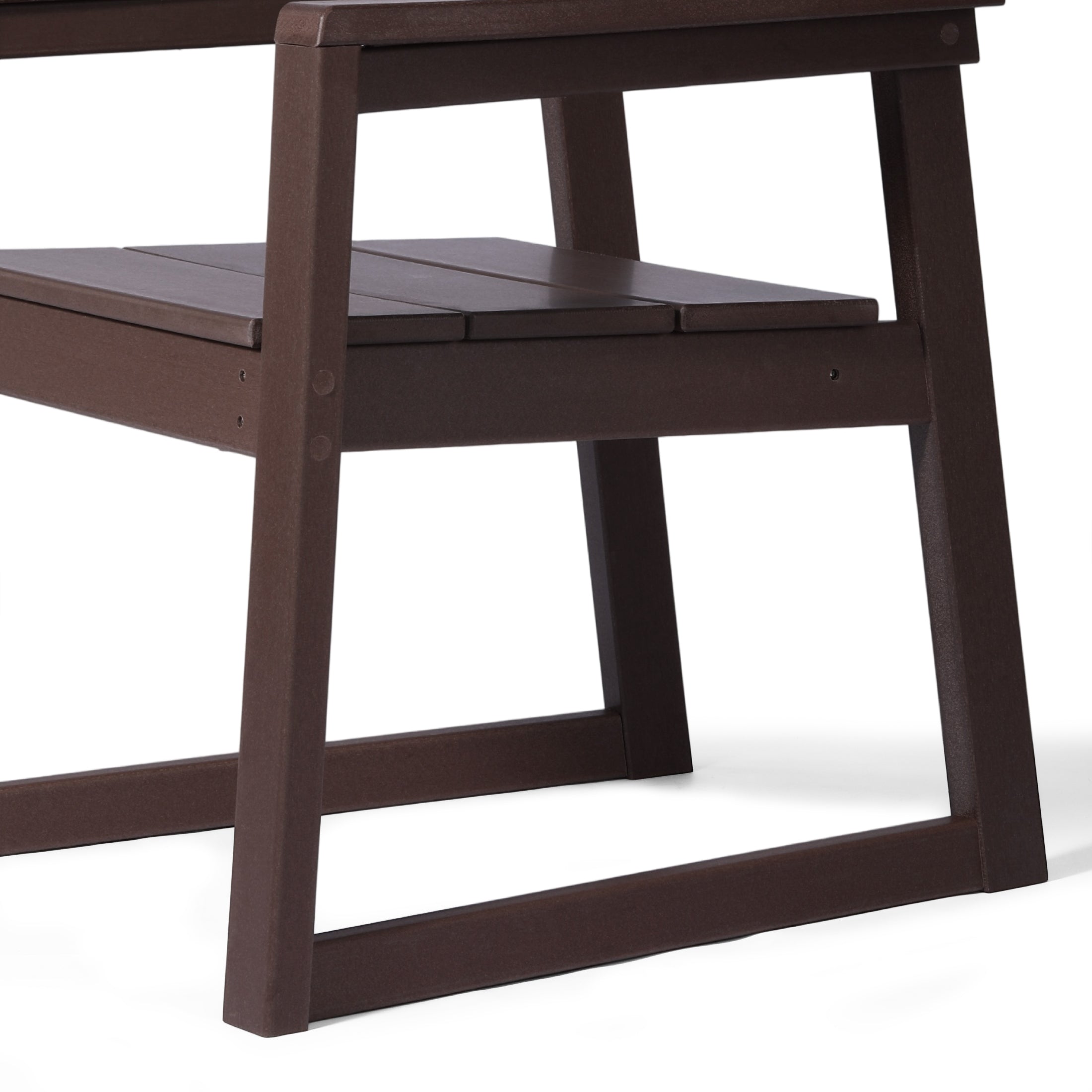 Paloma Modern HDPE Outdoor Patio Dining Arm Chairs (Set of 2)