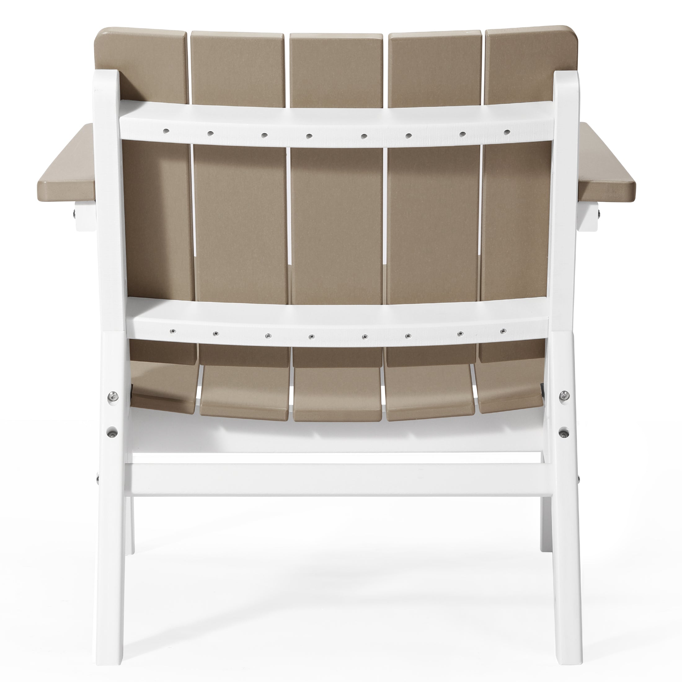 Pacifica 3-Piece Outdoor HDPE Conversation Set with Deep Seating Chairs and Round Side Table