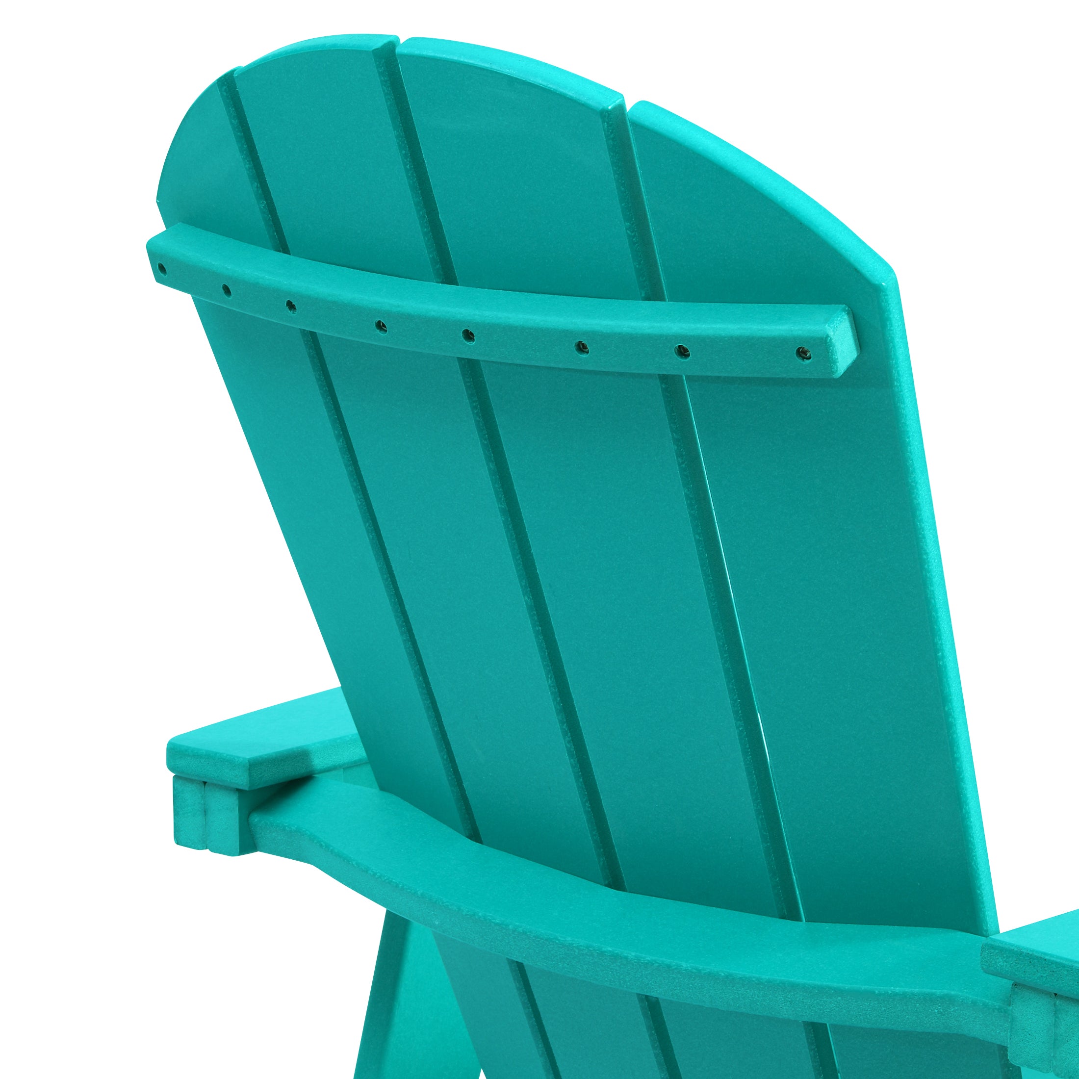 Malibu Outdoor HDPE Swivel Adirondack Bar Height Chair With Cup Holder